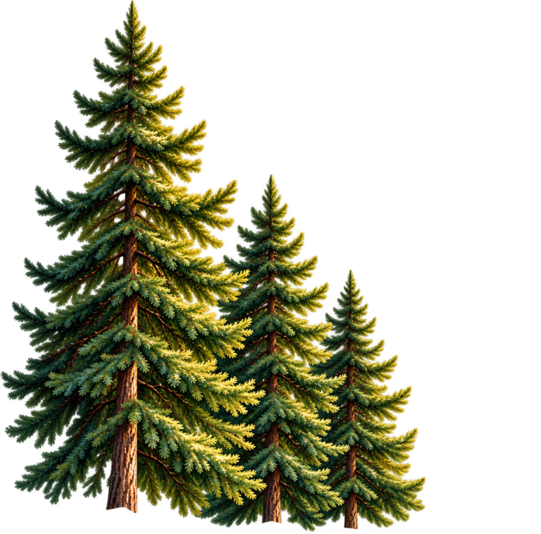 Pine Trees Left